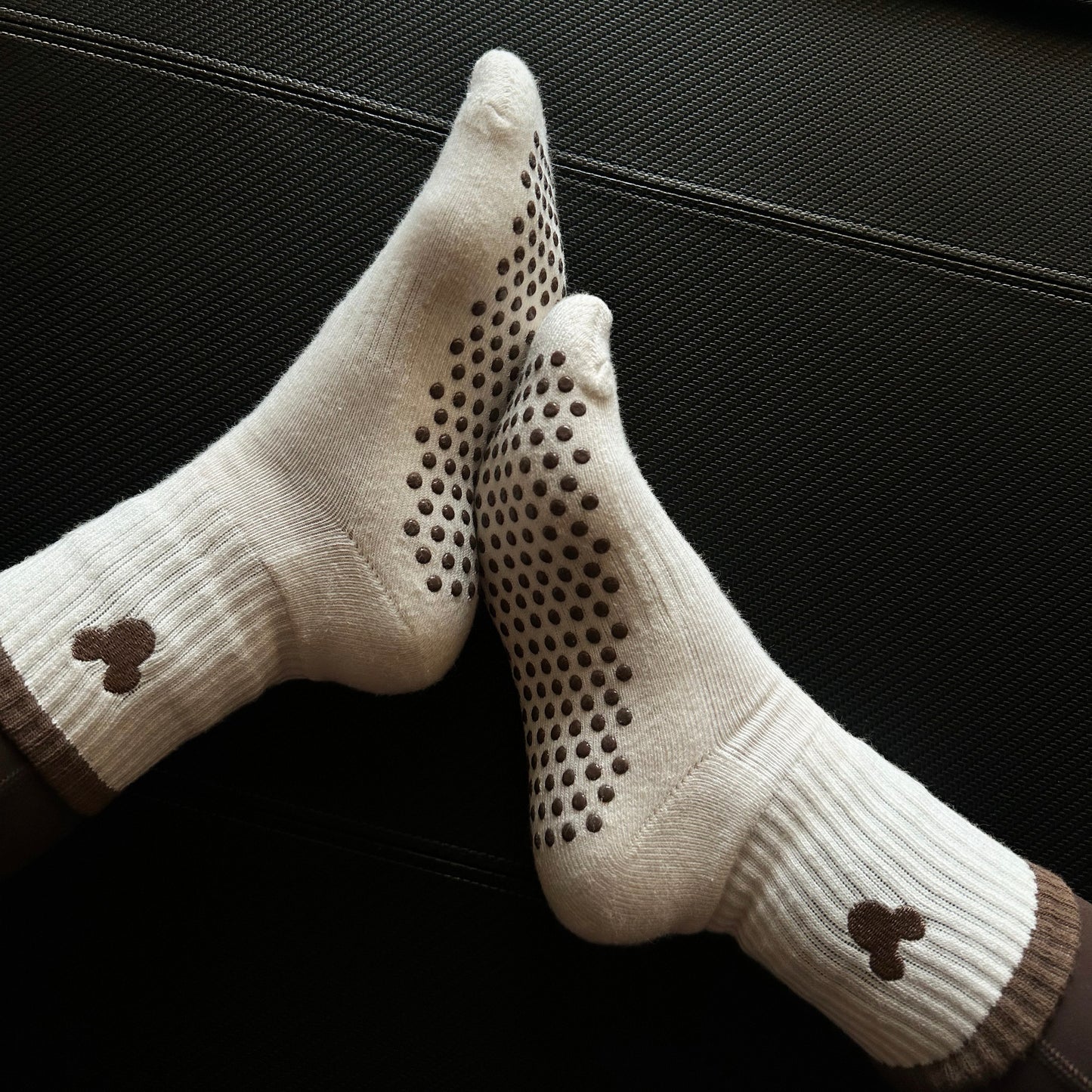 Espresso Grip Socks