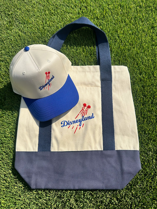 Baseball Tote Bag & Hat Bundle