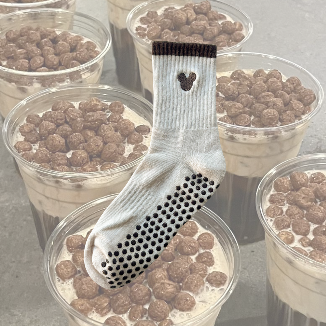 Espresso Grip Socks