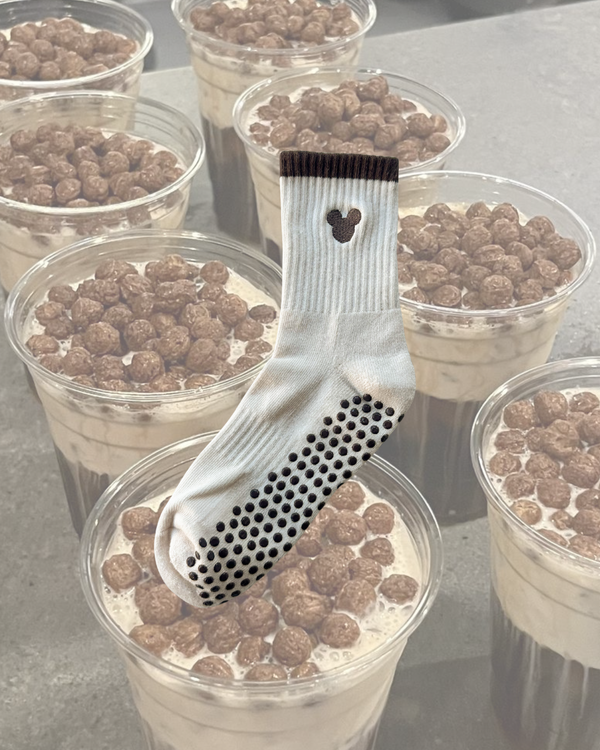 Espresso Grip Socks